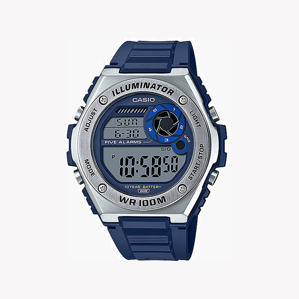 CASIO MWD-100H-2AVDF ADVENTURE TIME - MEN'S SPORTY BLUE DIGITAL WATCH