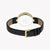 ESPRIT Women's Watch with Gold Stainless Steel Case and Black Leather Band