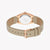 ESPRIT Women's Watch with Rose Gold Stainless Steel Case and Sand Leather Band