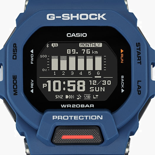 G-SHOCK GBD-200-2DR RUGGED CHIC - MEN'S SPORTY BLUE WATCH WITH FITNESS TRACKER & WATER RESISTANCE