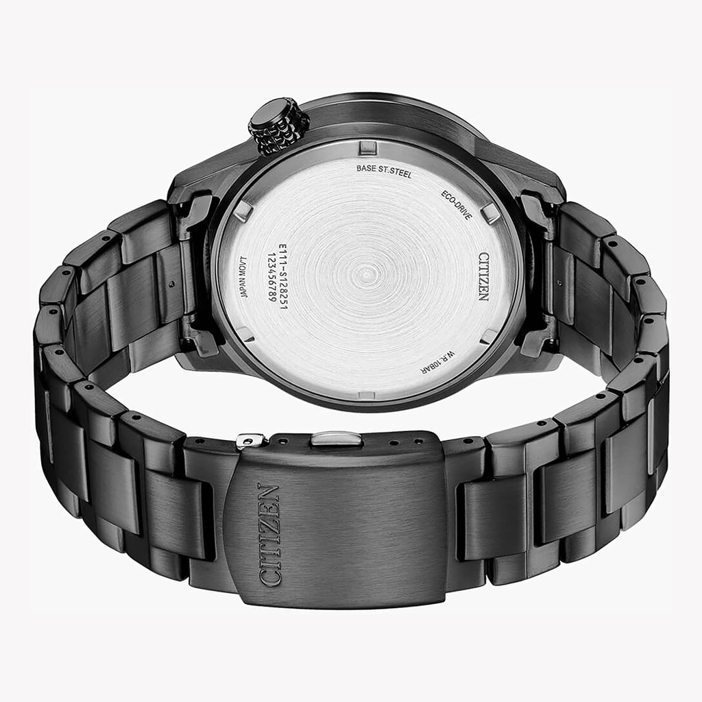 CITIZEN BM7555-83E BOLD PERFORMANCE - MEN'S BLACK STAINLESS STEEL WATCH WITH POWERFUL STYLE