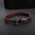 ZINK Men's Brown Stainless Steel & Leather Bracelet | ZJBC045BR