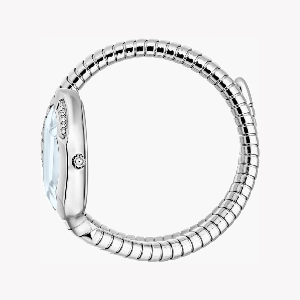 JUST CAVALLI Women's Watch with Silver Stainless Steel Case and Silver Stainless Steel Band