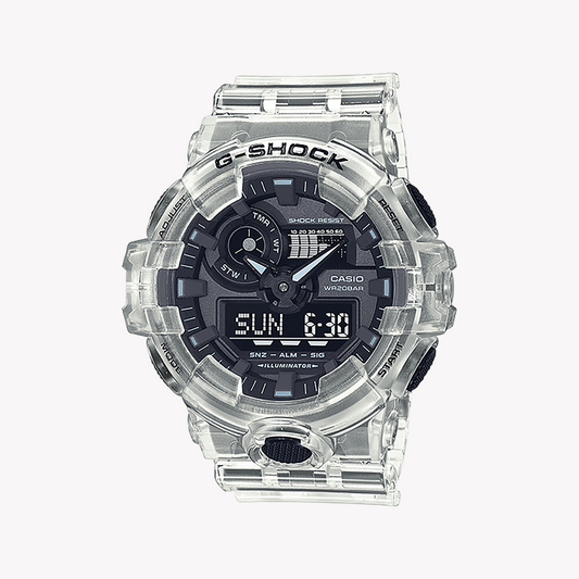CASIO G-SHOCK GA-700SKE-7ADR - BOLD ADVENTURER MEN'S WATCH WITH WHITE RESIN BAND & DIGITAL DIAL
