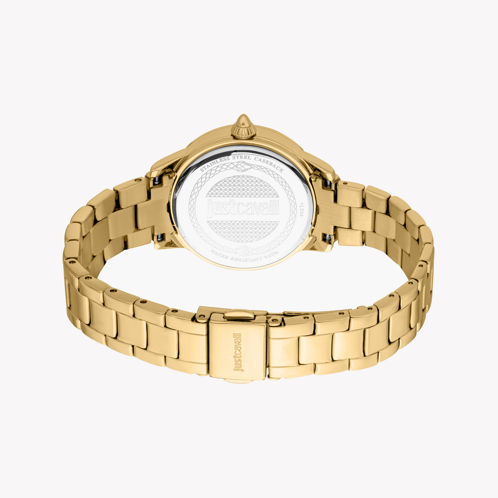 JUST CAVALLI JC1L334M0055 - GOLD & SILVER STUNNER: ELEGANT TIMEPIECE FOR THE MODERN WOMAN