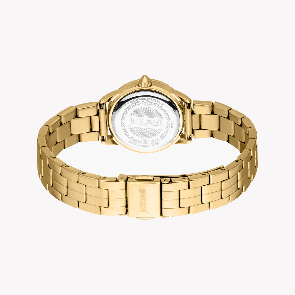 JUST CAVALLI JC1L328M0055 - BOLDLY ELEGANT WOMEN'S WATCH WITH GOLD ACCENTS