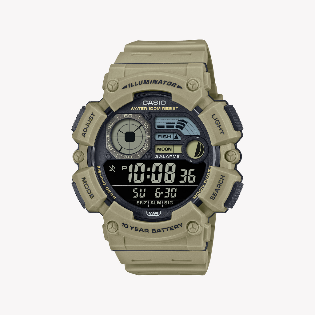 CASIO WS-1500H-5BVDF ADVENTURE-READY MEN'S WATCH - SPORTY BROWN RESIN DESIGN