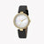 ESPRIT Women's Watch with Gold Stainless Steel Case and Black Leather Band