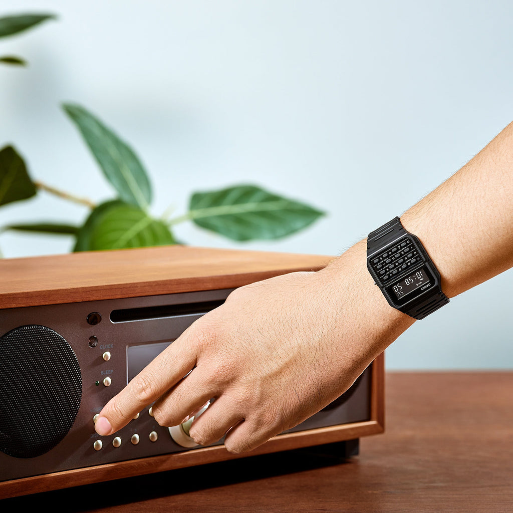 CASIO CA-53WF-1BDF DIGITAL - SPORTY SOPHISTICATION MEN'S WATCH WITH BLACK RESIN BAND