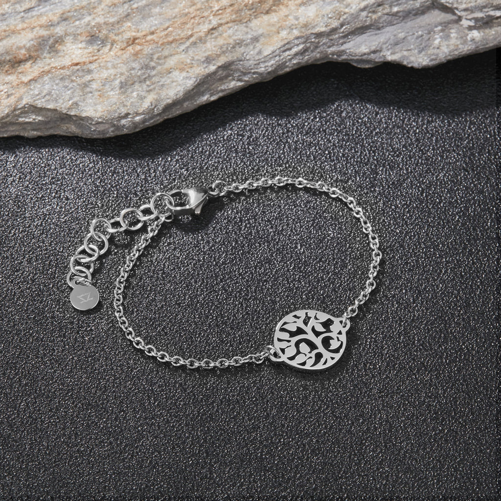 ZINK Women's Silver Stainless Steel Bracelet | ZFBR010S