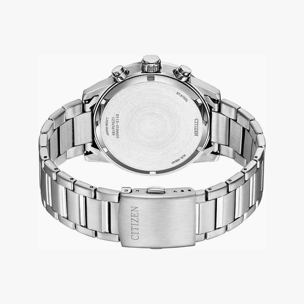 CITIZEN AN3680-50A - STRIKING BLACK & SILVER CHRONOGRAPH FOR MODERN MEN