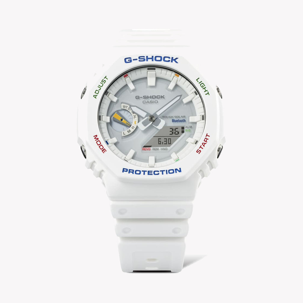 CASIO G-SHOCK GA-B2100FC-7ADR - VIBRANT ADVENTURER MEN'S WATCH with White Resin Band and Rugged Style