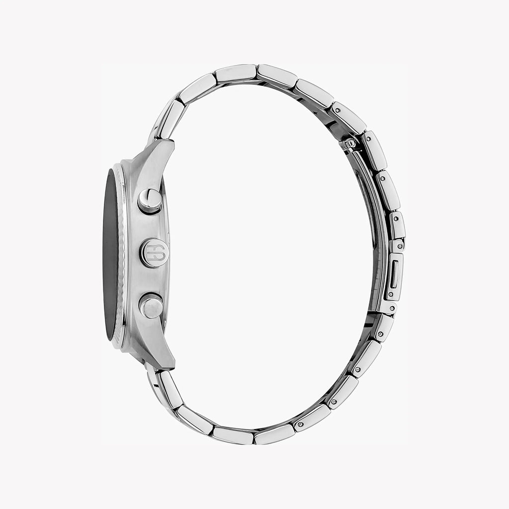 ESPRIT MEN'S STAINLESS STEEL TIMEPIECE - ELEGANT BLACK DIAL & SILVER BAND