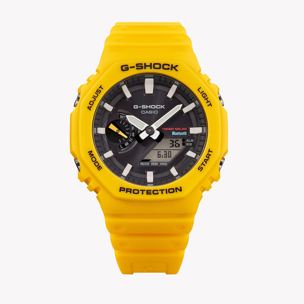 CASIO G-SHOCK GA-B2100C-9ADR OAK BOLD - MEN'S RESILIENT TIMEPIECE WITH YELLOW DESIGN