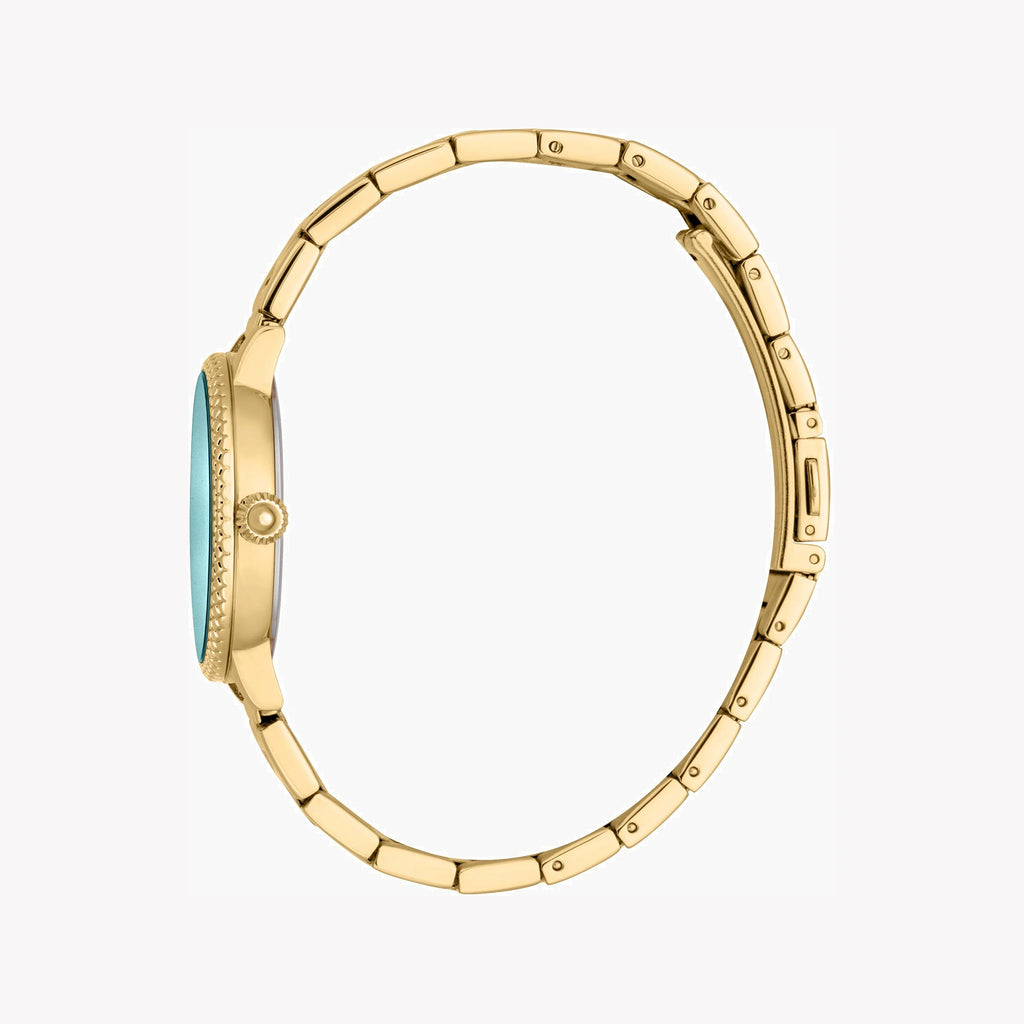 JUST CAVALLI Women's Watch with Gold Stainless Steel Case and Gold Stainless Steel Band