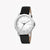 ESPRIT MEN'S TIMEPIECE - ELEGANT BLACK LEATHER & SILVER DIAL STAINLESS STEEL WATCH