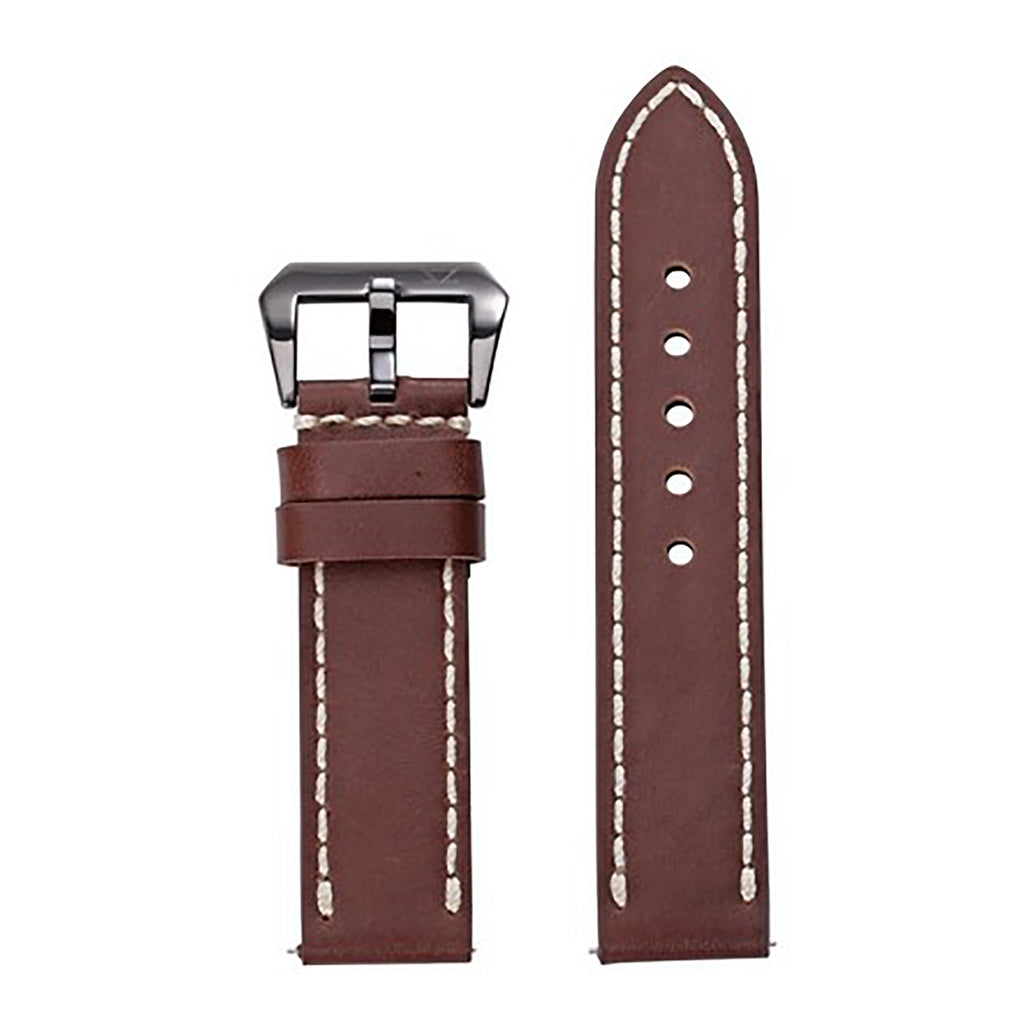 ZLB004DBWB-24 Zink Thick Genuine Leather Strap Outlet
