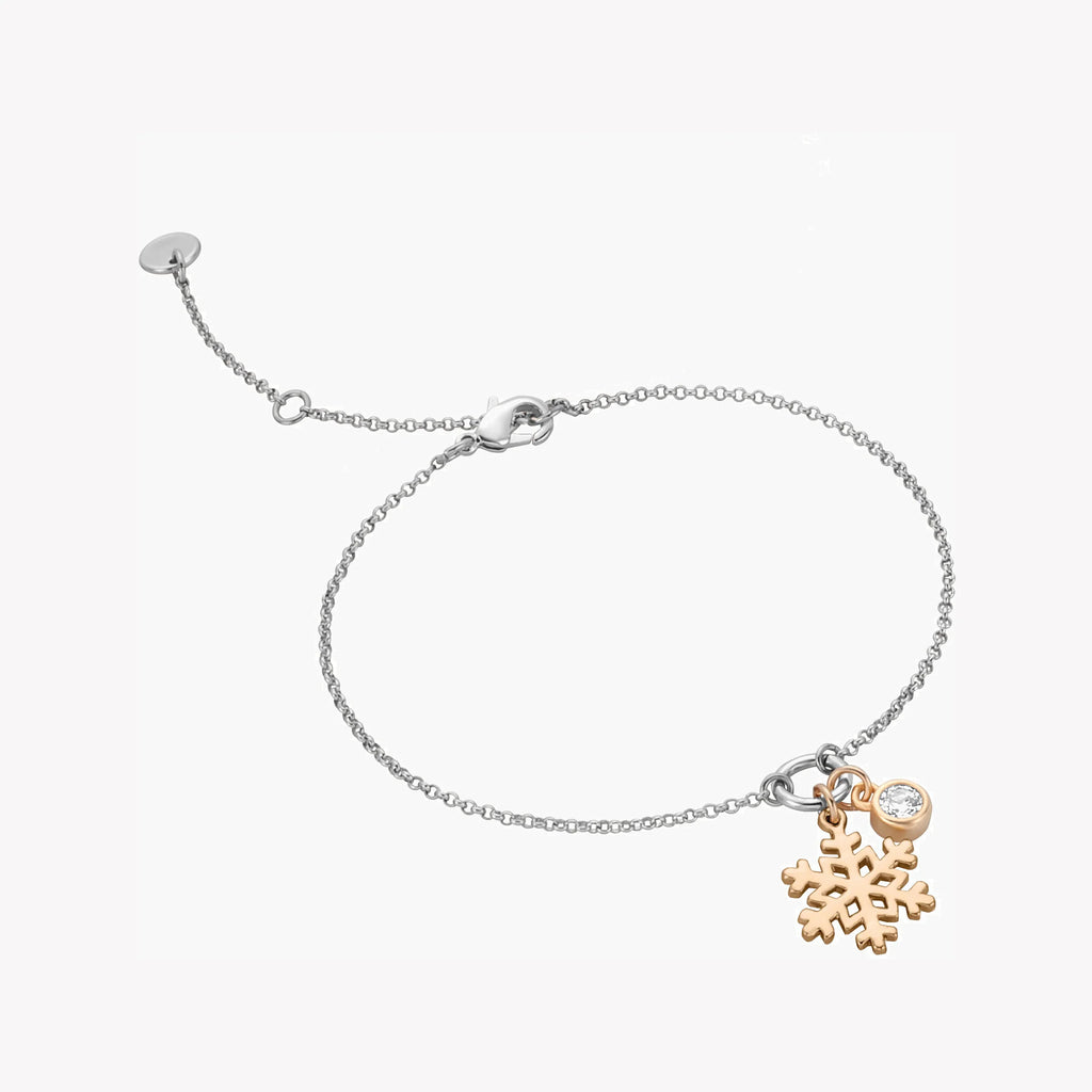 ESPRIT Women's Watch with Silver Stainless Steel Case and Silver & Rose Gold Stainless Steel Band