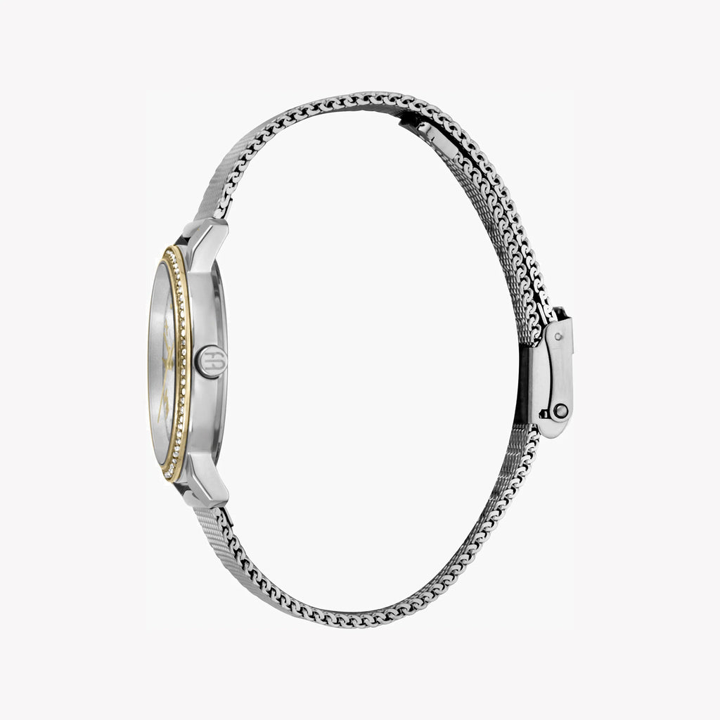 ESPRIT Women's Watch with Silver Stainless Steel Case and Silver Stainless Steel Band