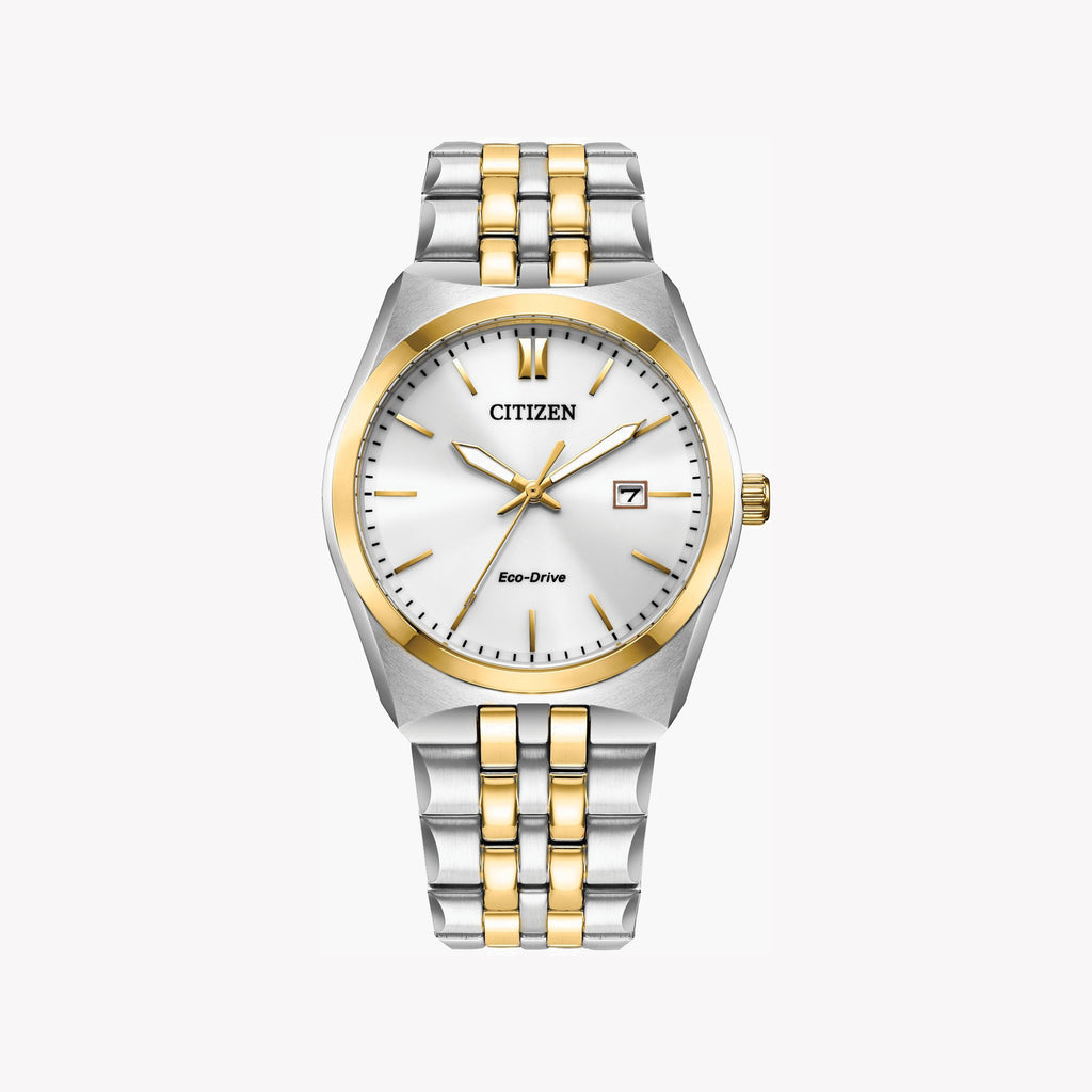 CITIZEN BM7334-58B DYNAMIC CHARM - ELEGANT ECO-DRIVE MEN'S WATCH with Silver & Gold Accent