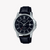 CASIO MTP-V004L-1CUDF SPORTY ELEGANCE - MEN'S ANALOG WATCH WITH LEATHER BAND & BLACK DIAL