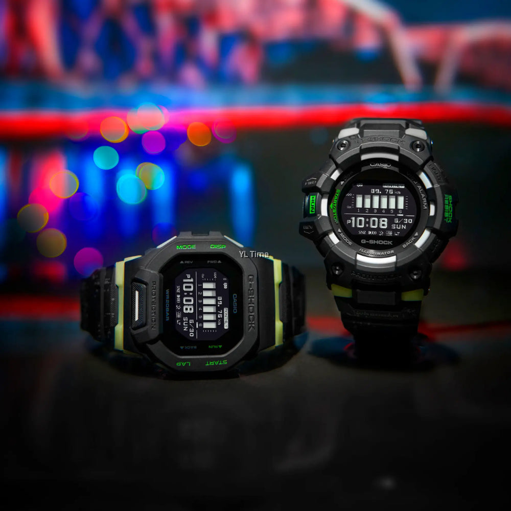 CASIO G-SHOCK GBD-100LM-1DR ADVENTURE READY - SPORTY BLACK DIGITAL MEN'S WATCH with advanced fitness tracking and 200m water resistance