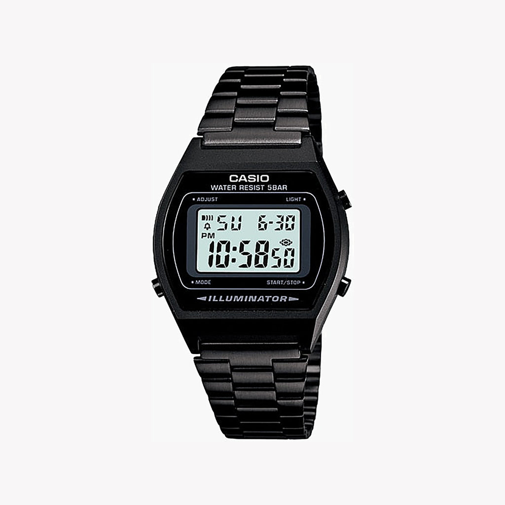 CASIO B640WB-1ADF SPORTY ELEGANCE - UNISEX DIGITAL TIMEPIECE WITH STAINLESS STEEL BAND