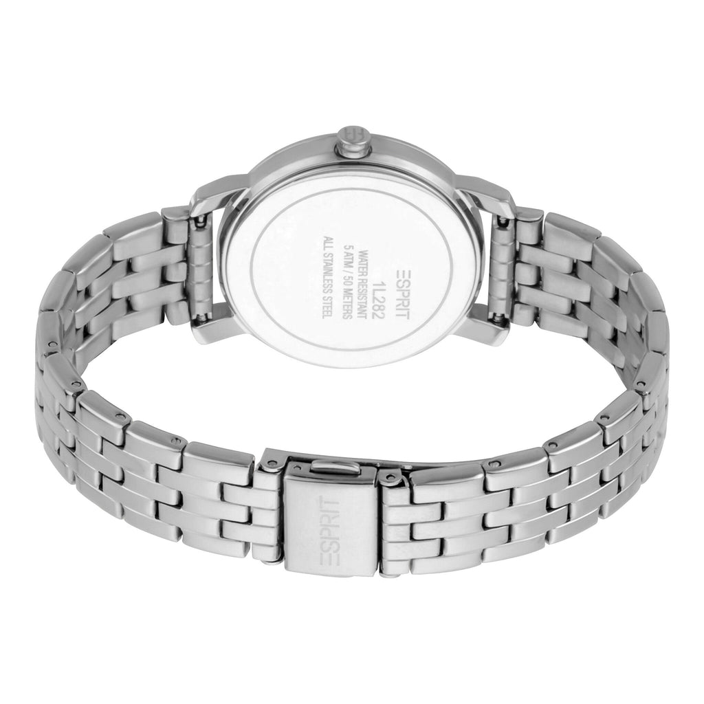 ESPRIT Women's Watch with Silver Stainless Steel Case and Silver Stainless Steel Band
