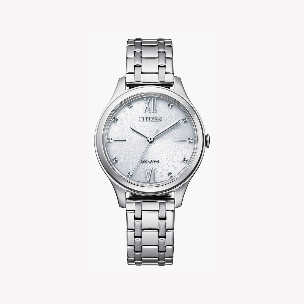 CITIZEN EM0500-73A - ELEGANTLY SIMPLE WOMEN'S TIMEPIECE WITH SILVER STAINLESS STEEL FINISH
