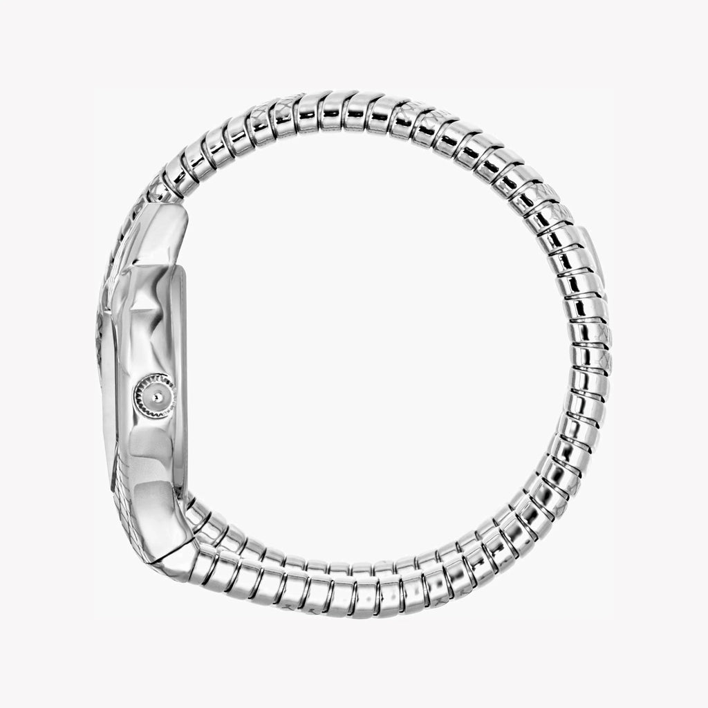 JUST CAVALLI Women's Watch with Silver Stainless Steel Case and Silver Stainless Steel Band