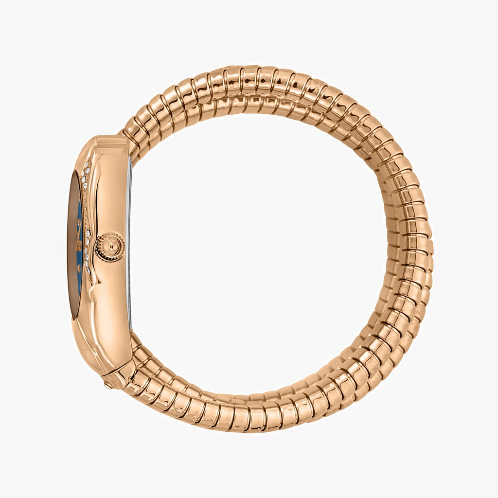 JUST CAVALLI Women's Watch with Rose Gold Stainless Steel Case and Rose Gold Stainless Steel Band