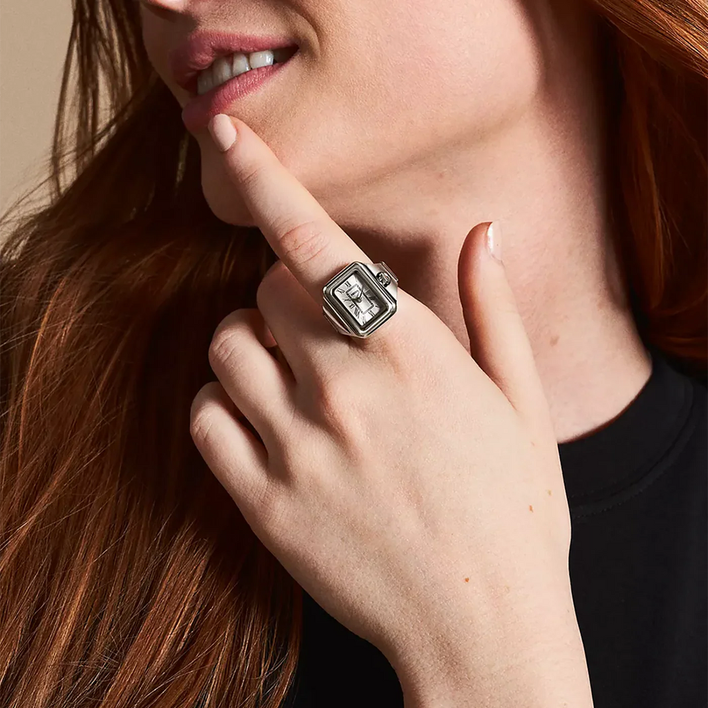 Raquel Watch Ring Two-Hand Stainless Steel ES5344