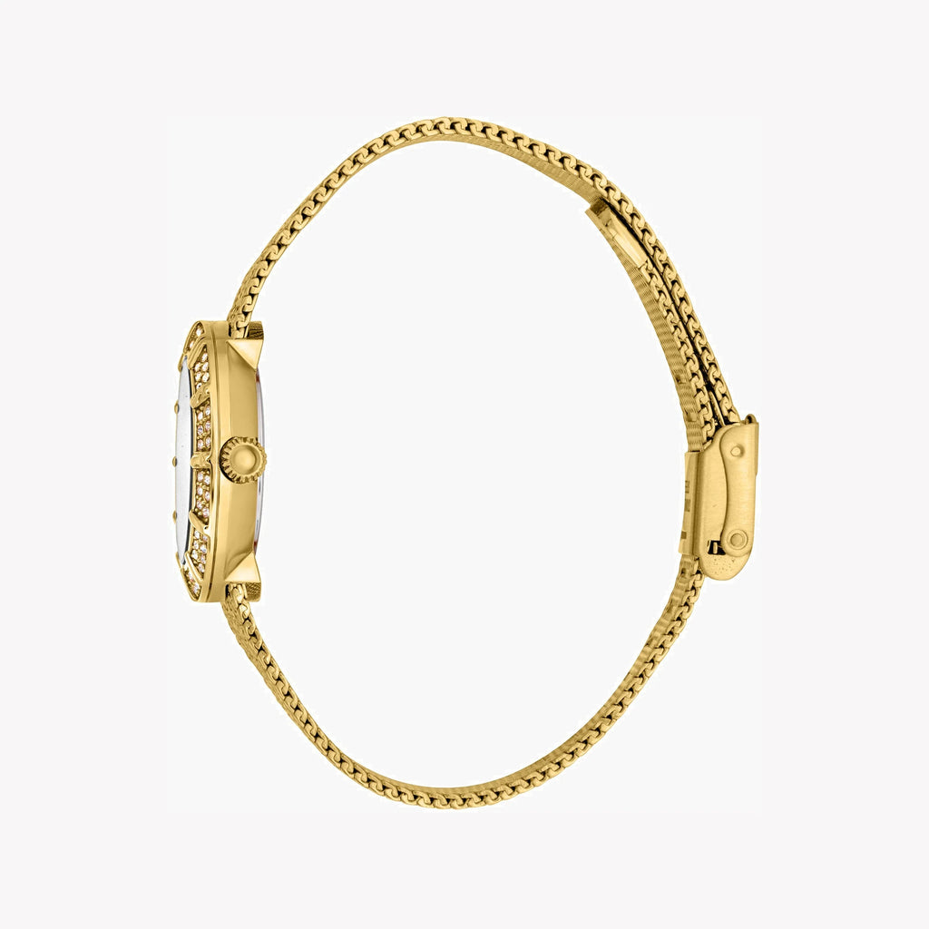 JUST CAVALLI Women's Watch with Gold Stainless Steel Case and Gold Stainless Steel Band