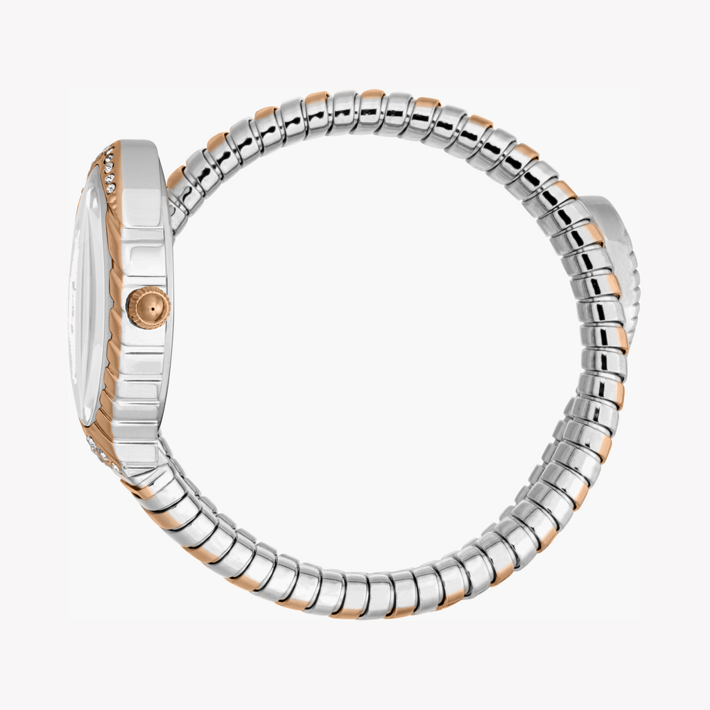 JUST CAVALLI JC1L322M0065 DUAL TONE - ELEGANCE REDEFINED Women's Stylish Watch with Silver & Rose Gold Finish