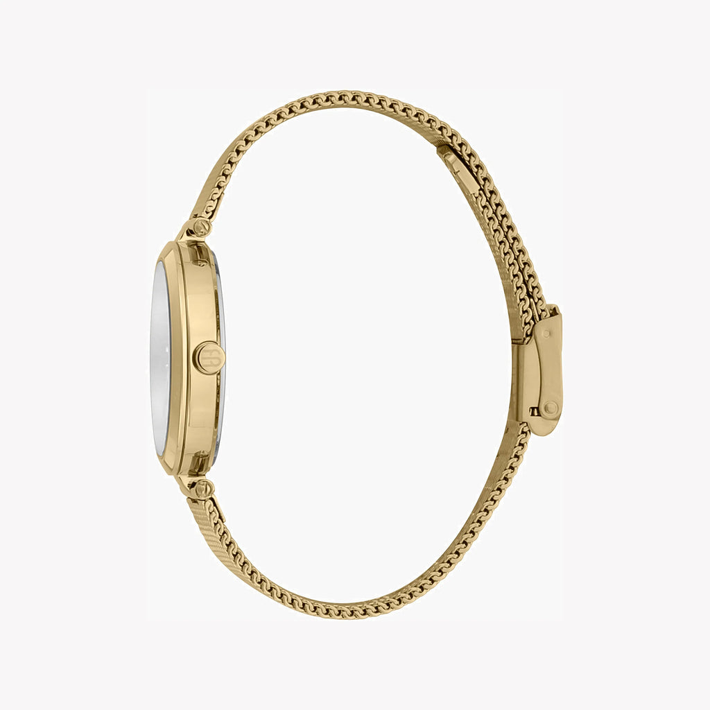 ESPRIT Women's Watch with Gold Stainless Steel Case and Gold Stainless Steel Band