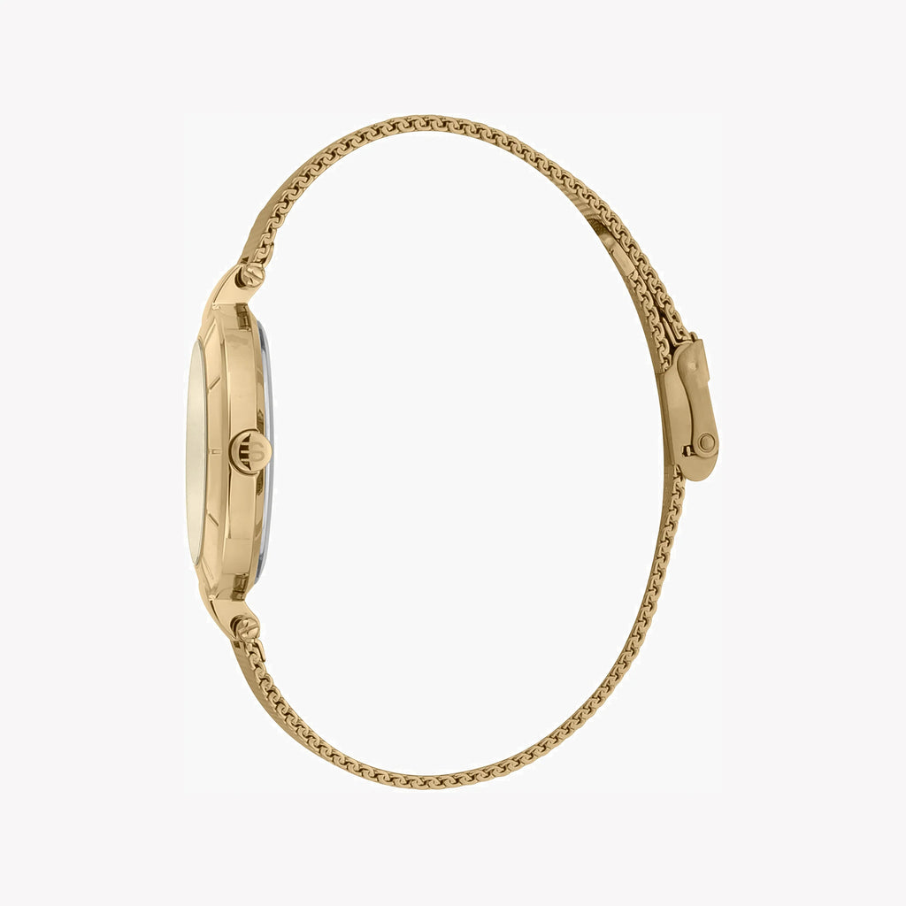 ESPRIT Women's Watch with Gold Stainless Steel Case and Gold Stainless Steel Band