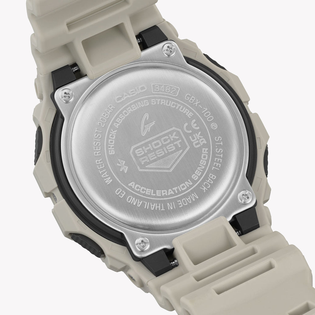 CASIO G-SHOCK GBX-100-8DR ADVENTURE READY - RUGGED WHITE MEN'S WATCH with Bluetooth & 200M Water Resistance