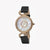JUST CAVALLI Women's Watch with Rose Gold Stainless Steel Case and Black Leather Band