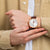 CITIZEN AK5003-05A ROSE GOLD ELEGANCE - MEN'S LEATHER MOONPHASE WATCH