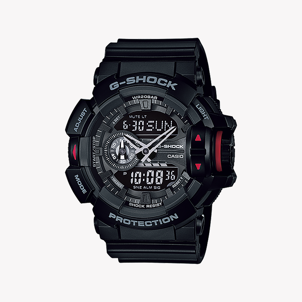 CASIO G-SHOCK GA-400-1BHDR BOLD ADVENTURER - MEN'S BLACK RESIN WATCH FOR EVERY JOURNEY