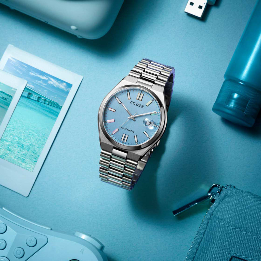 CITIZEN NJ0151-53L - ELEGANT AUTOMATIC MEN'S TIMEPIECE WITH STUNNING BLUE DIAL & STAINLESS STEEL BRACELET