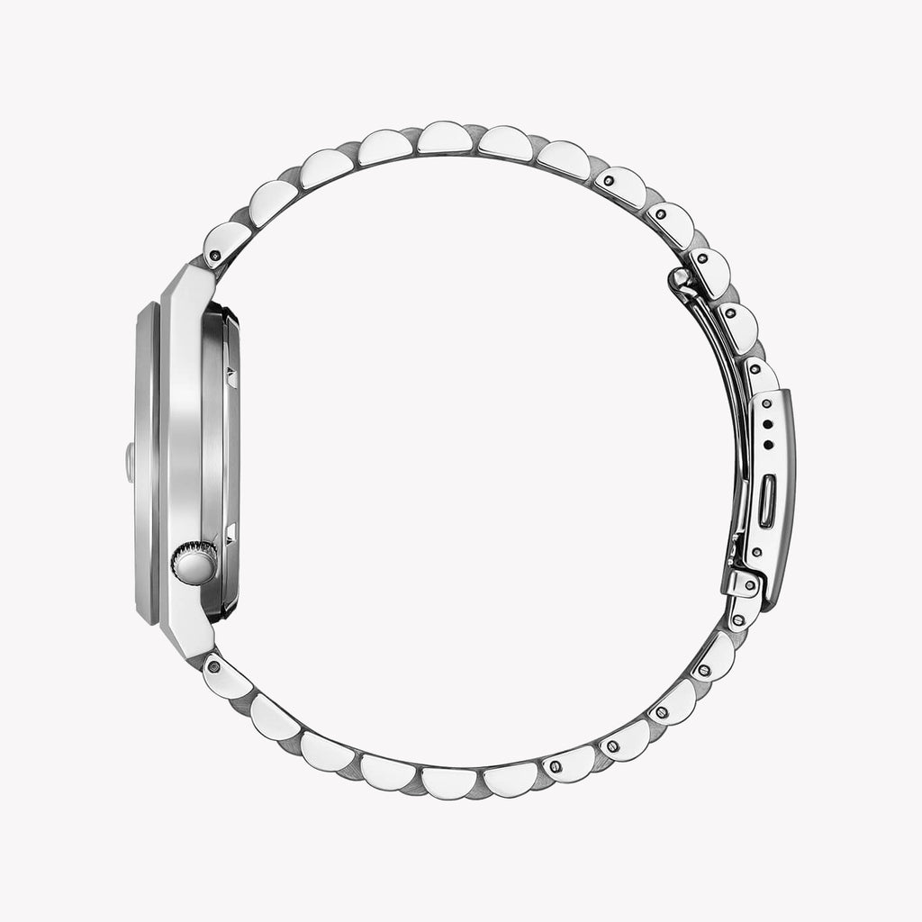 CITIZEN NJ0151-88X AUTOMATIC - MODERN SILVER TIMEPIECE WITH TURQUOISE DIAL