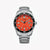 CITIZEN AW1760-81X BOLD PRECISION - DYNAMIC MEN'S WATCH with Silver Band & Vibrant Orange Dial
