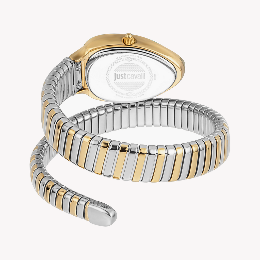 JUST CAVALLI JC1L208M0065 - ELEGANT GLAMOUR WOMEN'S WATCH WITH GOLD & SILVER TWO-TONE BAND