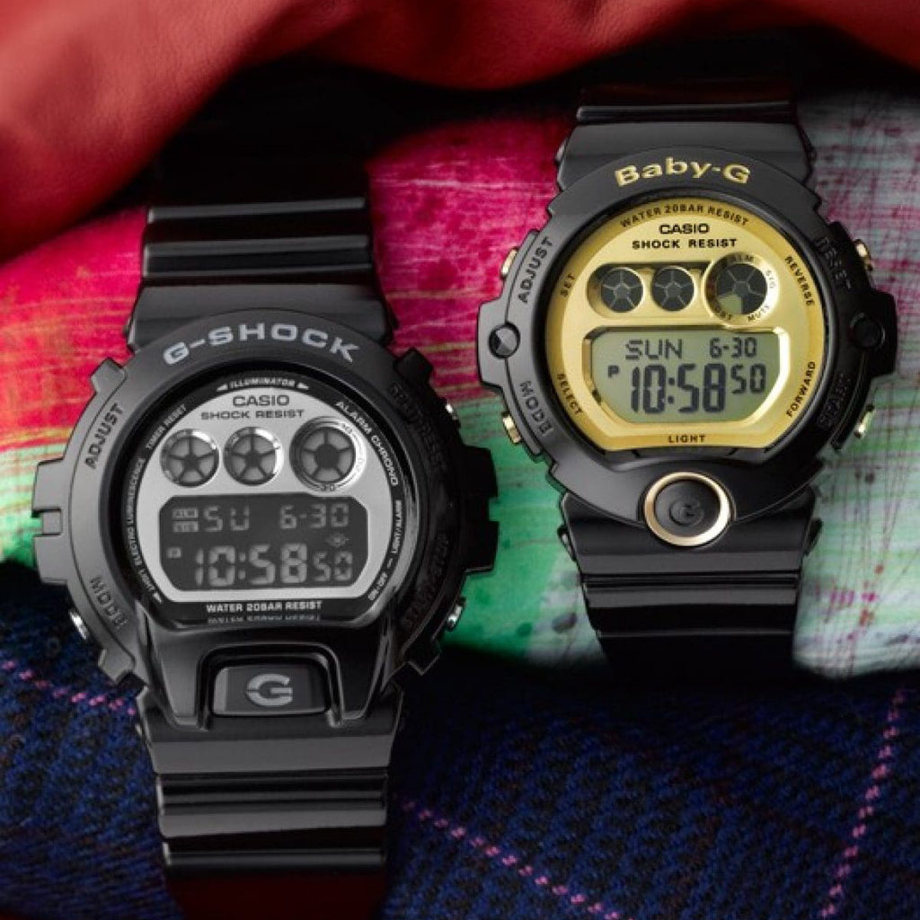 CASIO G-SHOCK DW-6900NB-1DR - BOLD BLACK TIMEPIECE FOR MEN WITH DIGITAL DIAL & 200M WATER RESISTANCE