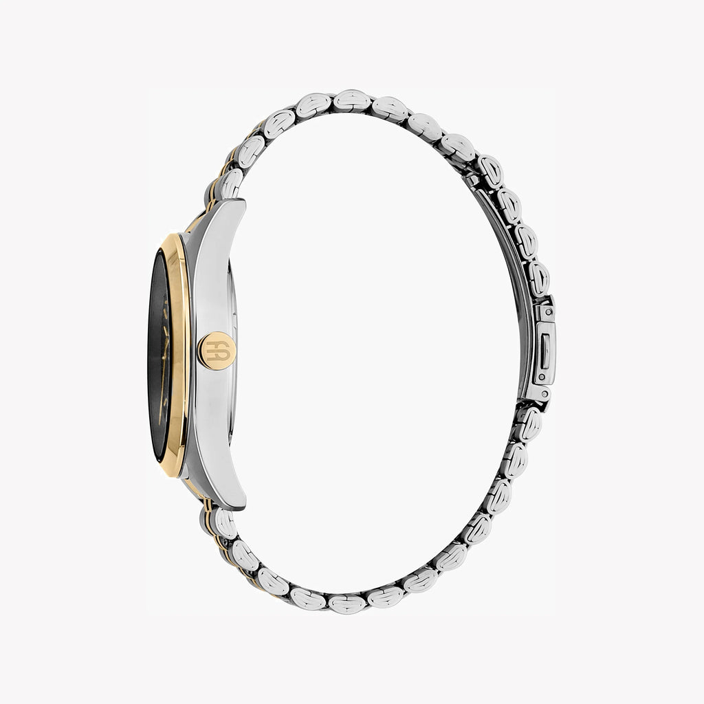 ESPRIT MEN'S ELEGANCE - SILVER & GOLD STAINLESS STEEL WATCH WITH BLACK DIAL