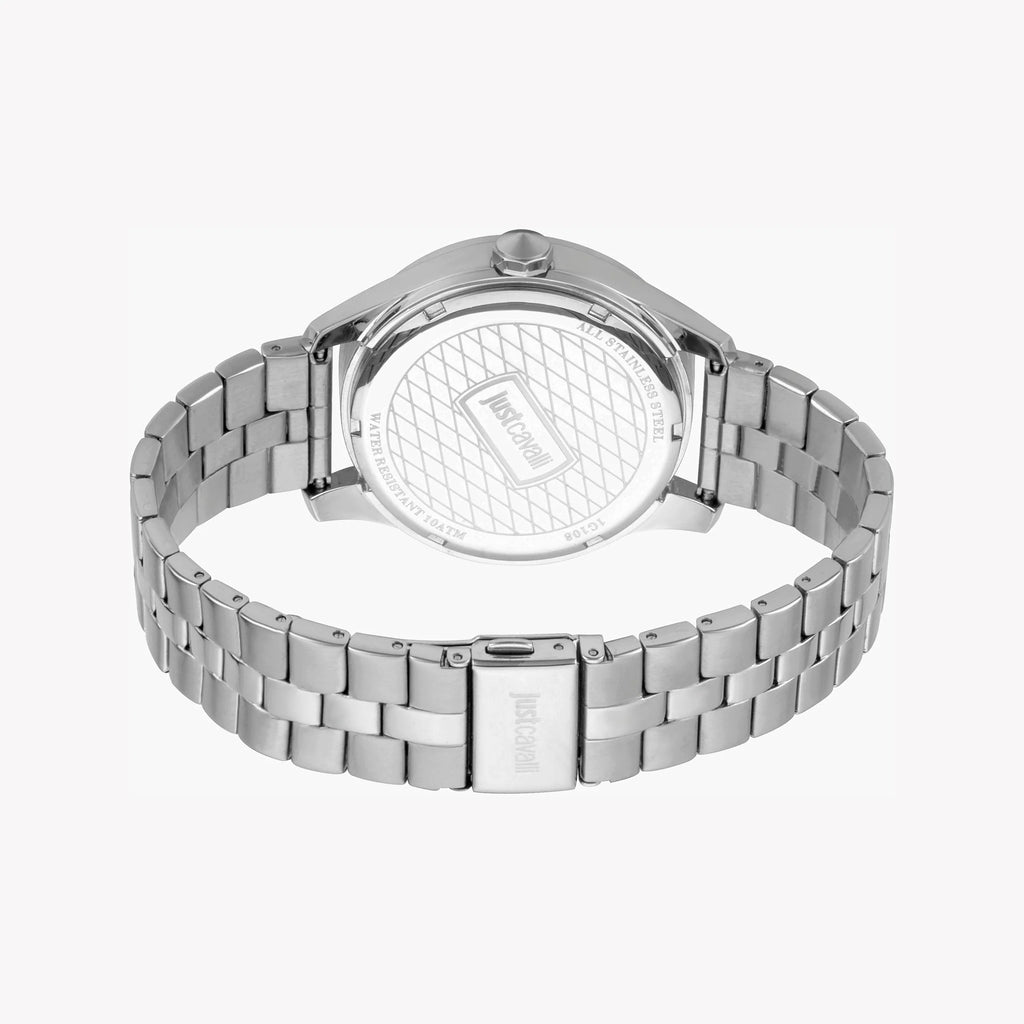 JUST CAVALLI JC1G108M0055 - ELEGANT SILVER STAINLESS STEEL MEN'S WATCH