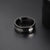 ZINK Men's Black & Silver Stainless Steel Ring | ZJRG037S