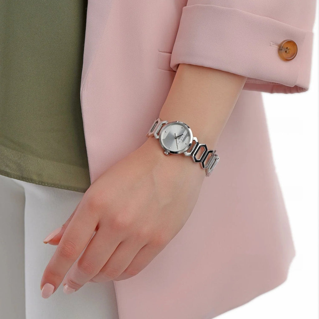 ESPRIT Women's Watch with Silver Stainless Steel Case and Silver Stainless Steel Band