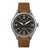 TIMEX HERITAGE WATERBURY TAN LEATHER & BLACK DIAL UNISEX WATCH - INDIGLO NIGHT-LIGHT